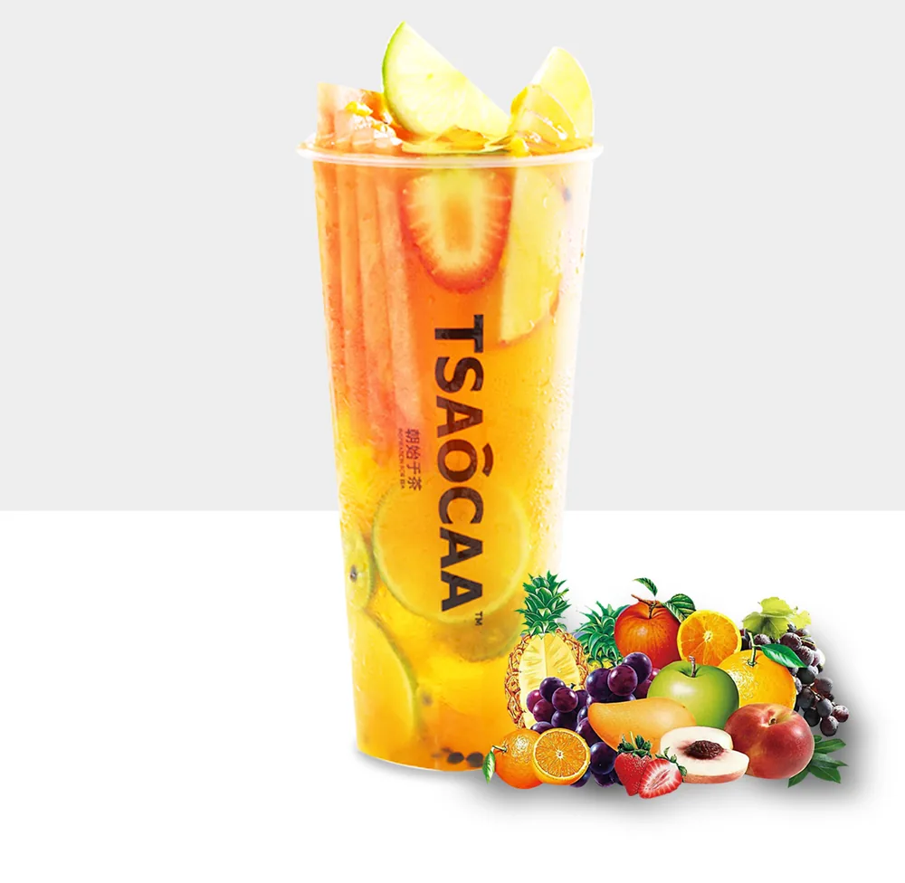 Colorful Passion Fruit & Lime Green Tea