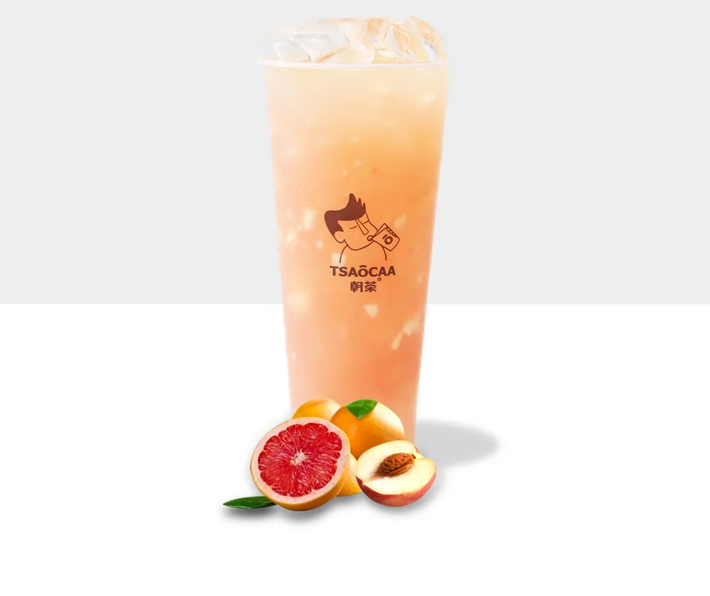 Grapefruit & Peach Green Tea with Grapefruit Jelly