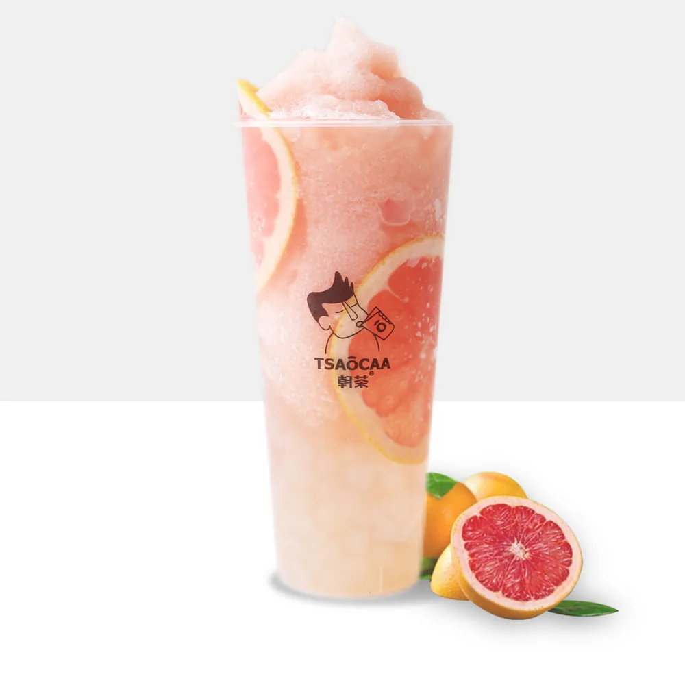 Iced Grapefruit Green Tea Slush