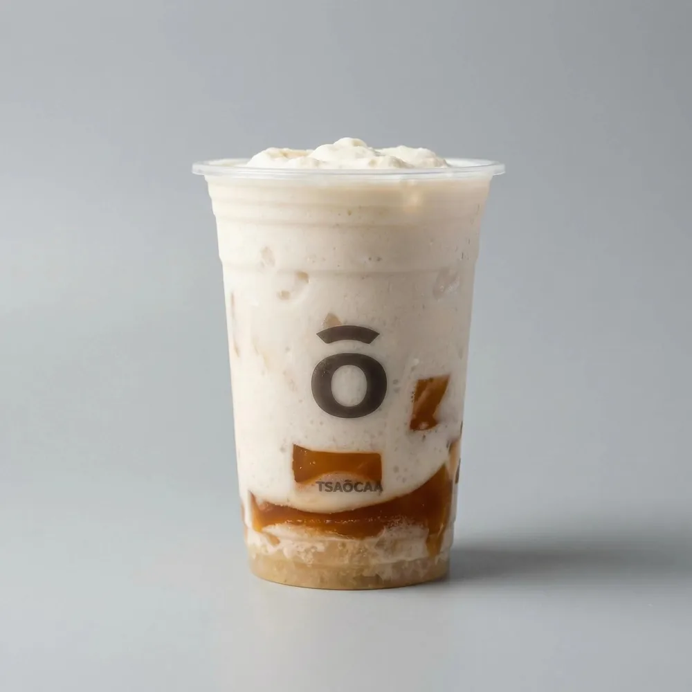 Longan Coconut Slush with Jasmine Tea Jelly