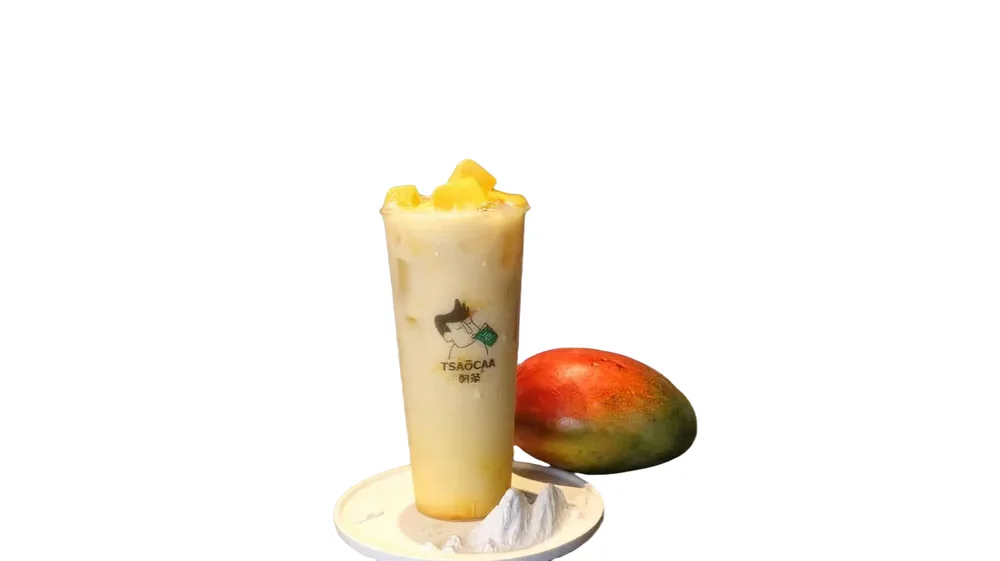 Mango Milk Green Tea with Crystal Pearl