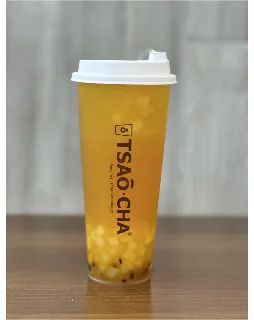 Mango & Passion Fruit Green Tea with Nata Jelly