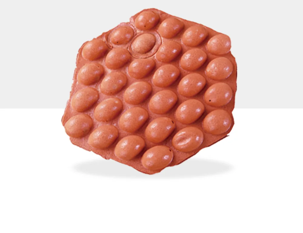 Pink Velvet Egg Waffle