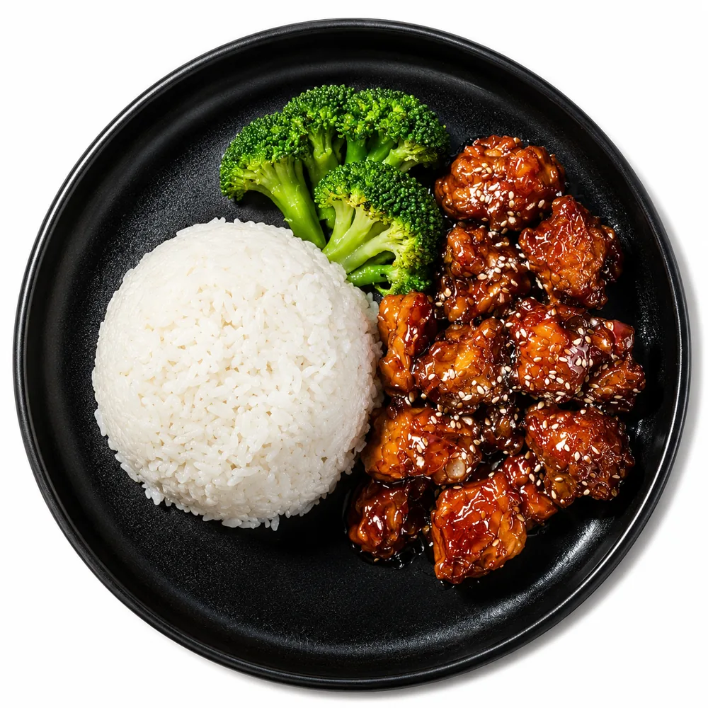 Sesame Chicken Rice Bowl
