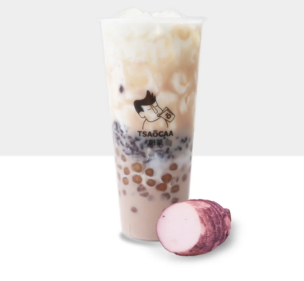 Taro Milk Green Tea w. Bubble